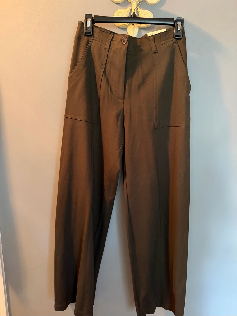 Max Studio Women's Wide-Leg Pants in “Loden” Green